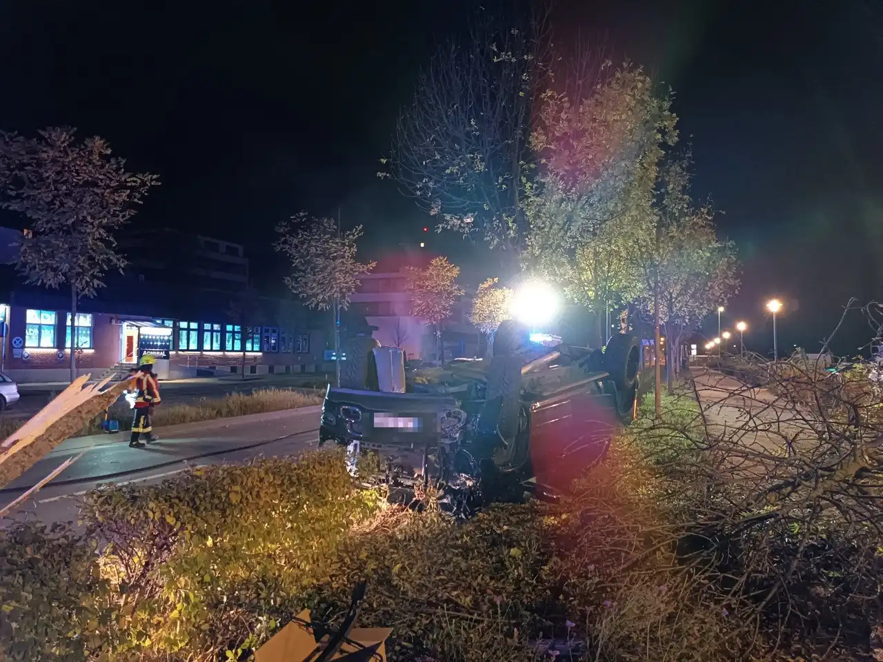 Spektakulärer Verkehrsunfall in der Wittstraße endet glimpflich