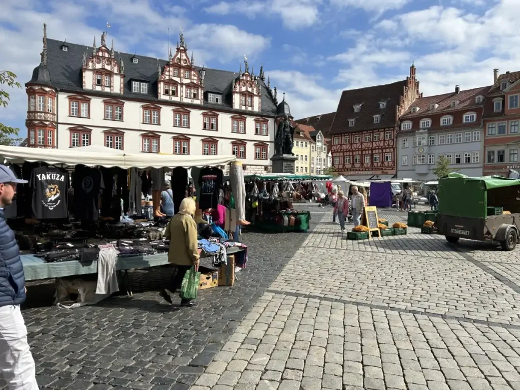 Zwiebelmarkt in der Coburger Innenstadt