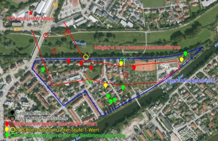 Weißenbergerstraße: PCB-Wert in Gartenbrunnen erhöht