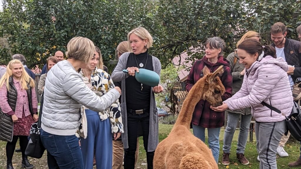 Neu-Lehrer-Empfang am Alpakahof Schreiber