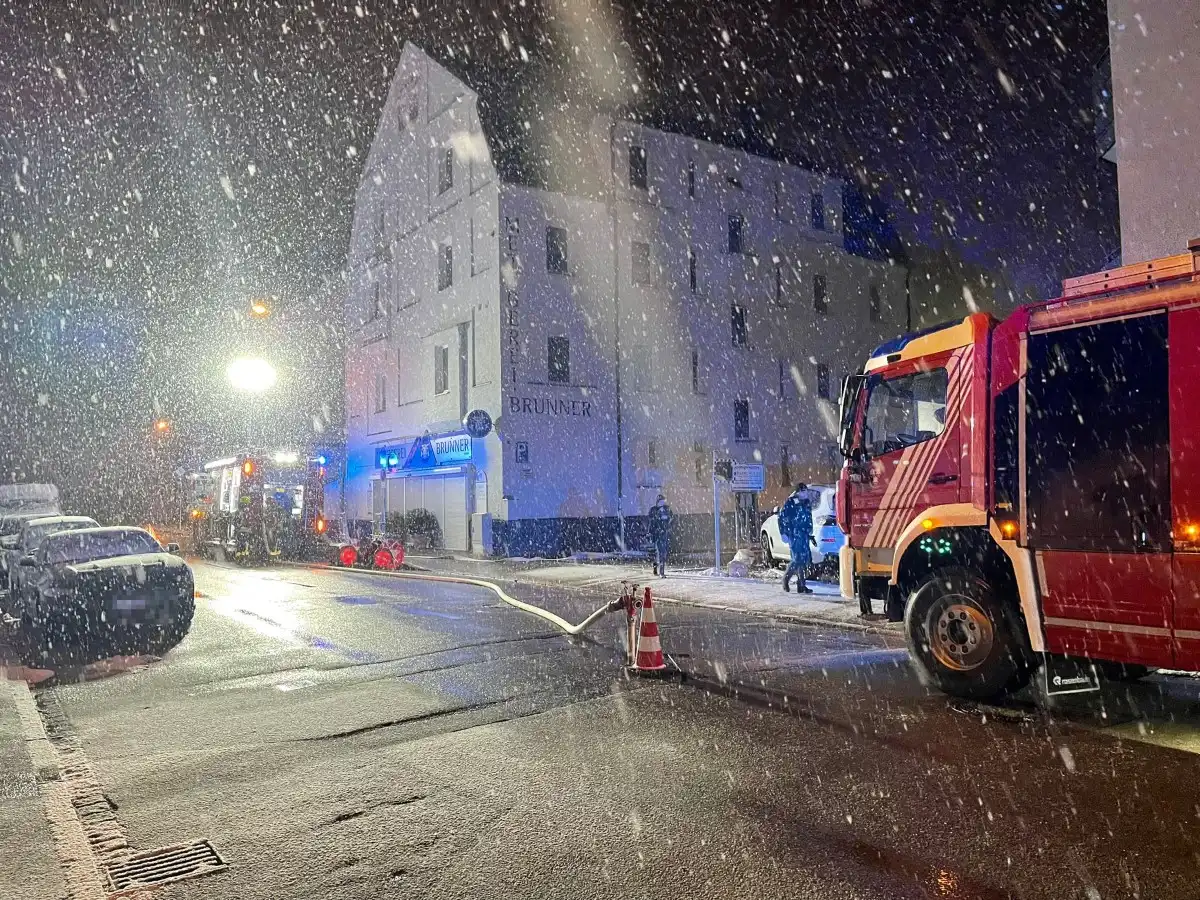 Rauchentwicklung in einer Landshuter Metzgerei