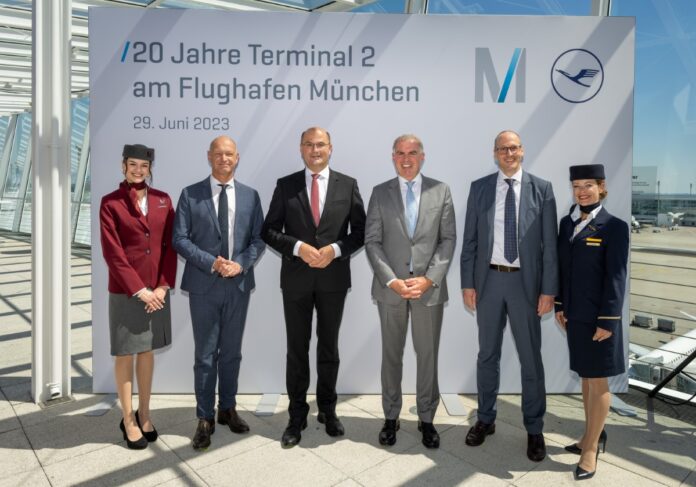 Abfertigungsgebäude am Münchner Flughafen feiert 20. Geburtstag: