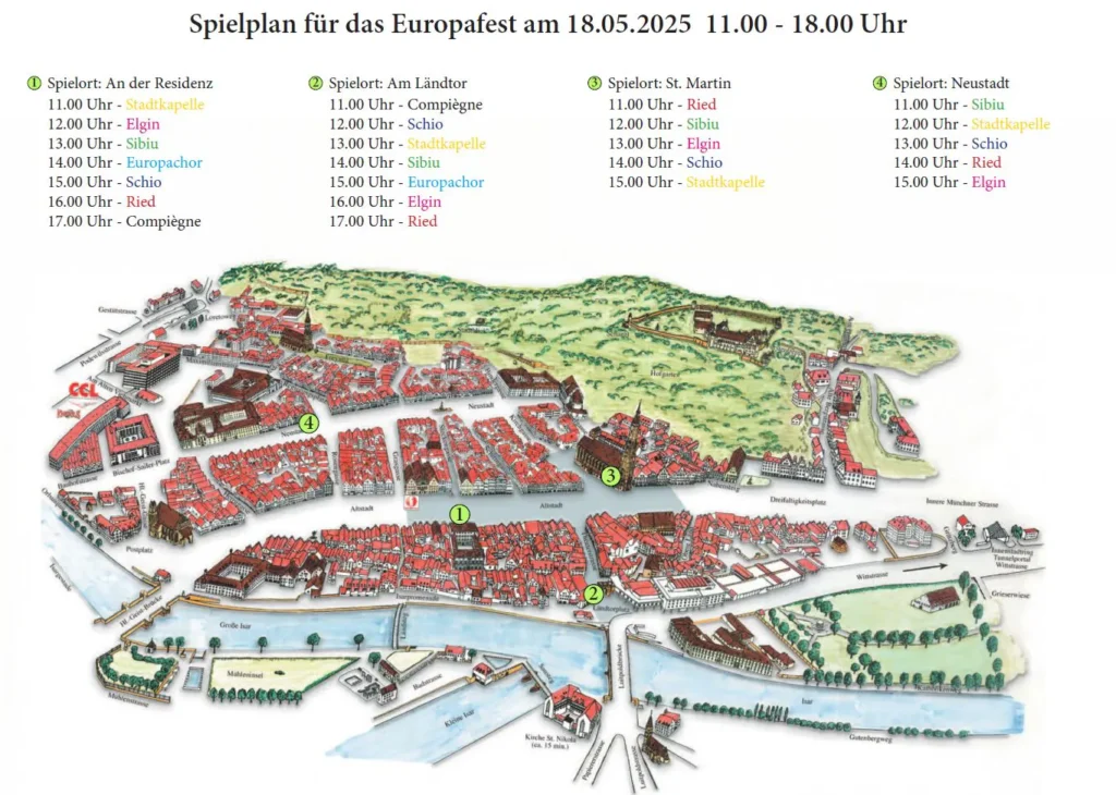 Spielplan Europafest Landshut