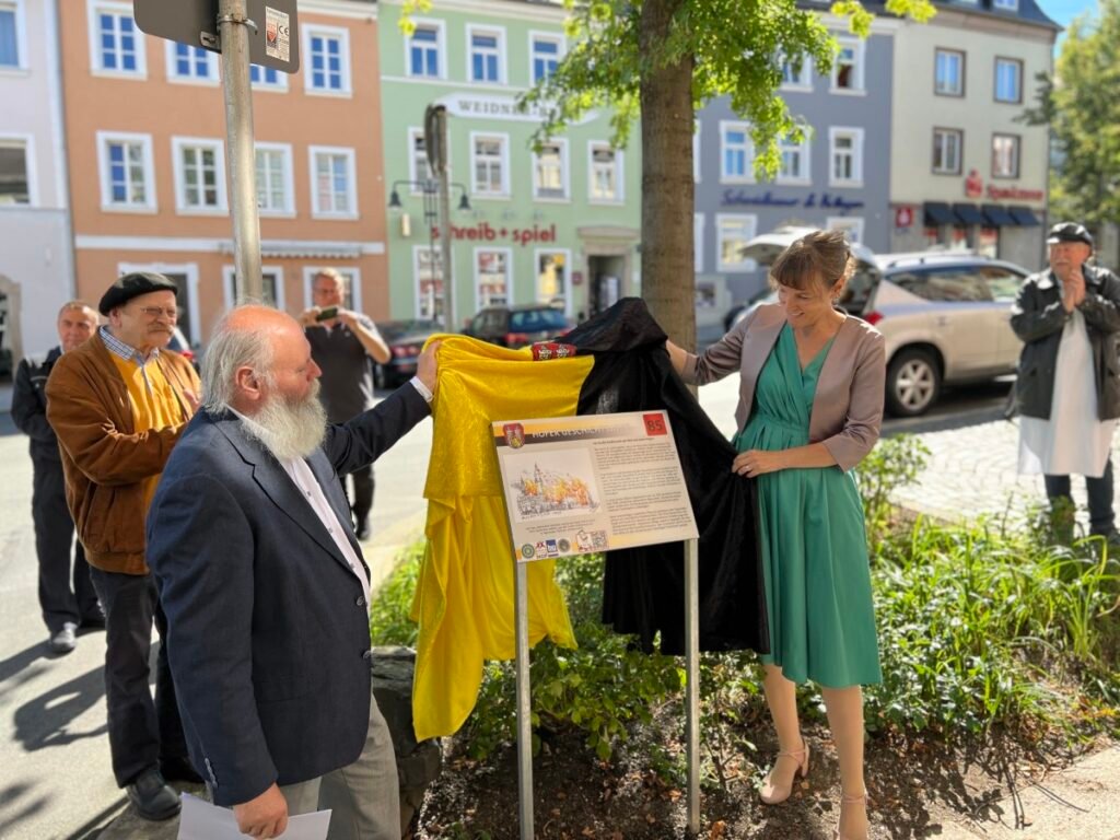 Neue Geschichtstafel anlässlich des Stadtbrandes vor 200 Jahren