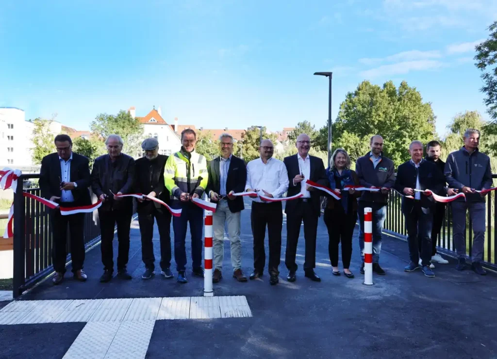 Modern, breiter und sicherer Der neue Johann-Weiß-Steg vereint Funktionalität und Sicherheit