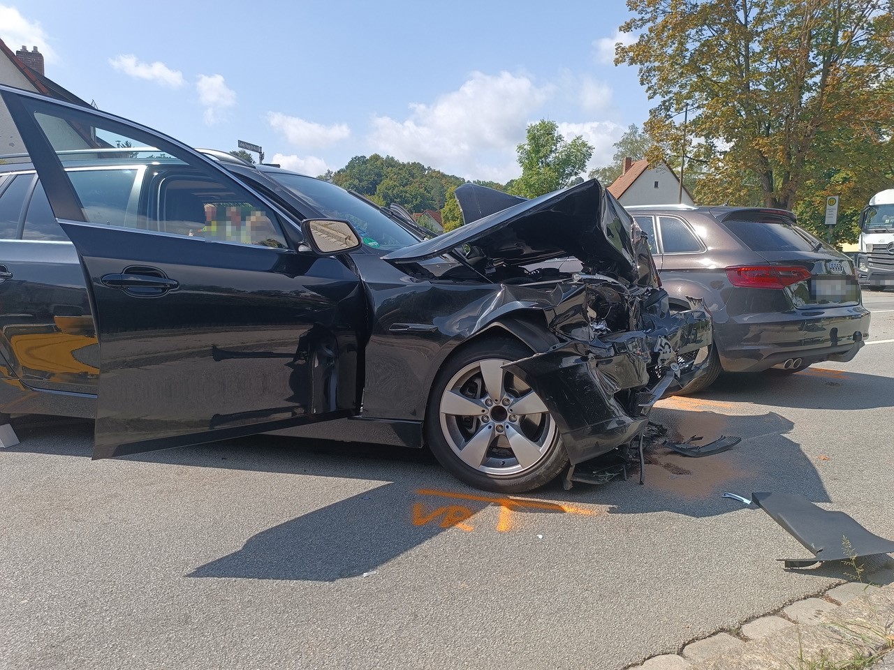 Schwerer Verkehrsunfall auf der Veldener Straße in Landshut