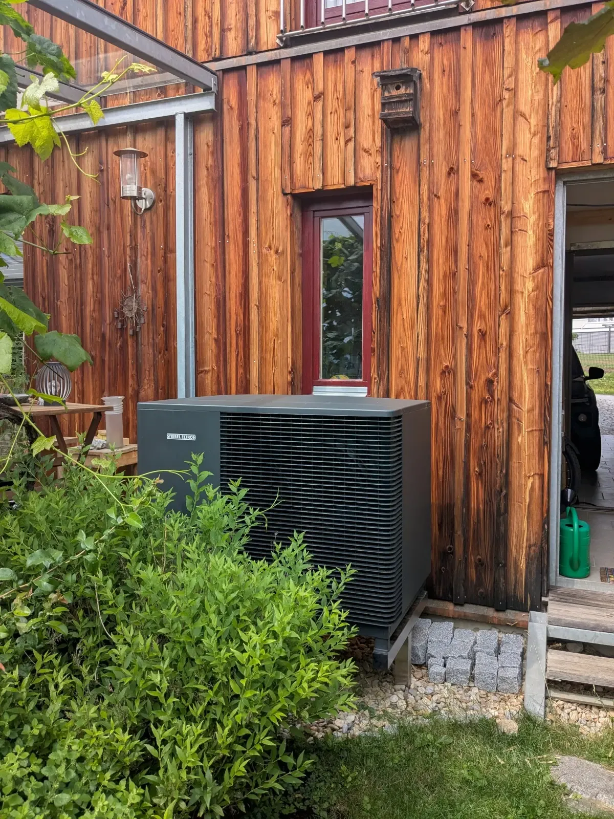 Wärmepumpenspaziergang in Regen