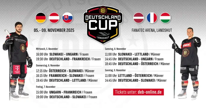 Deutschland Cup 2025: Spielplan steht, Ticketverkauf startet