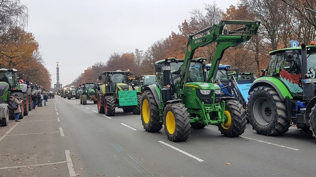 Angekündigte Versammlungen und Protestaktionen von Landwirten