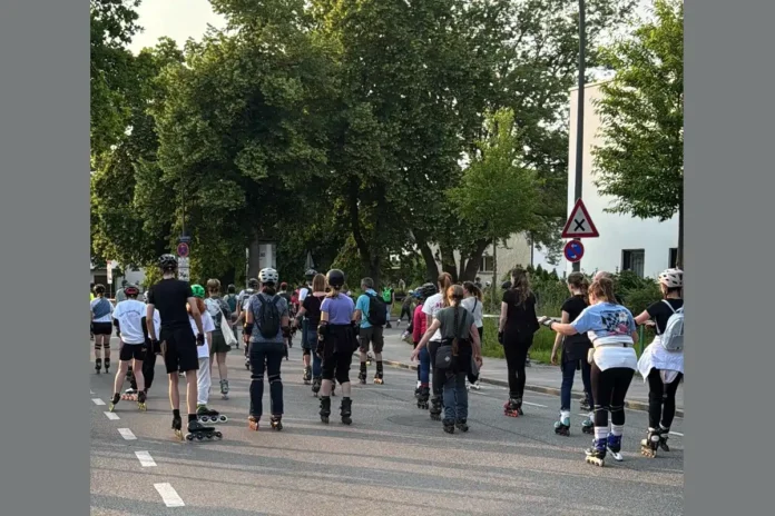 Die Juni-Bladenight führt zum Messegelände