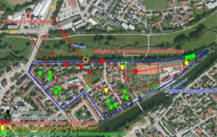 Erhöhte PCB-Werte an der Weißenbergerstraße Weitere Analyse-Ergebnisse liegen vor: Von Nutzung des Grundwassers im betroffenen Bereich wird weiterhin abgeraten