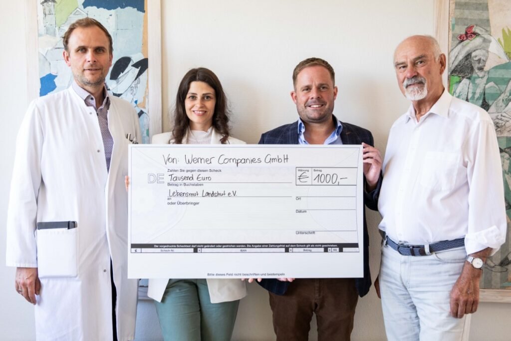 Werner companies spenden an lebensmut Landshut